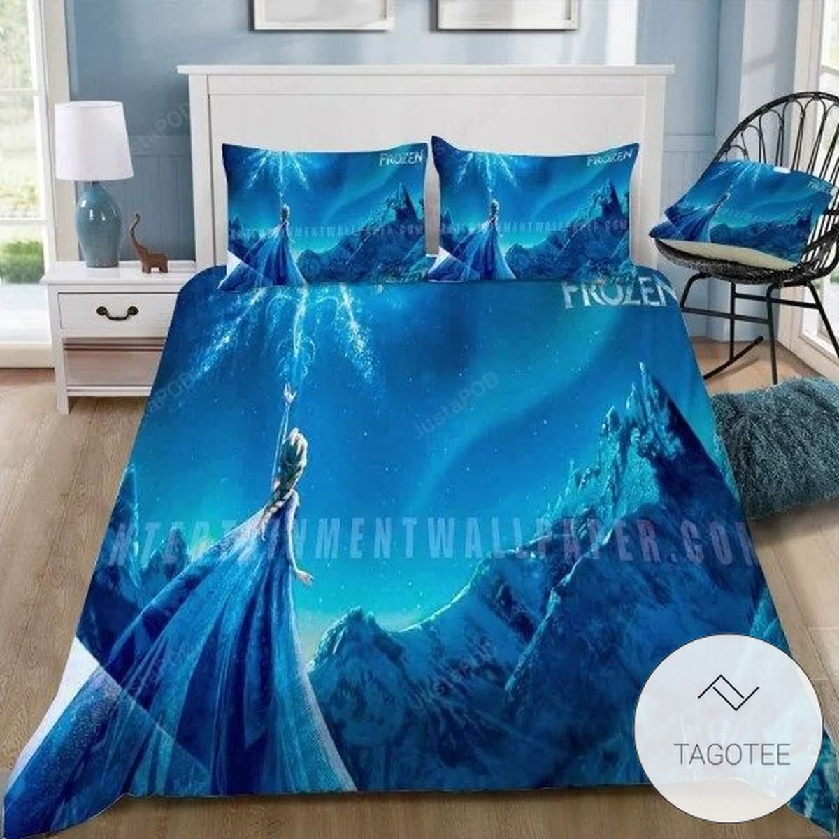 Disney Frozen Elsa The Lonely Ice Queen Bedding Set (Duvet Cover & Pillow Cases)- Disney Frozen Elsa The Lonely Ice Queen Bedding Set (Duvet Cover & Pillow Cases)-