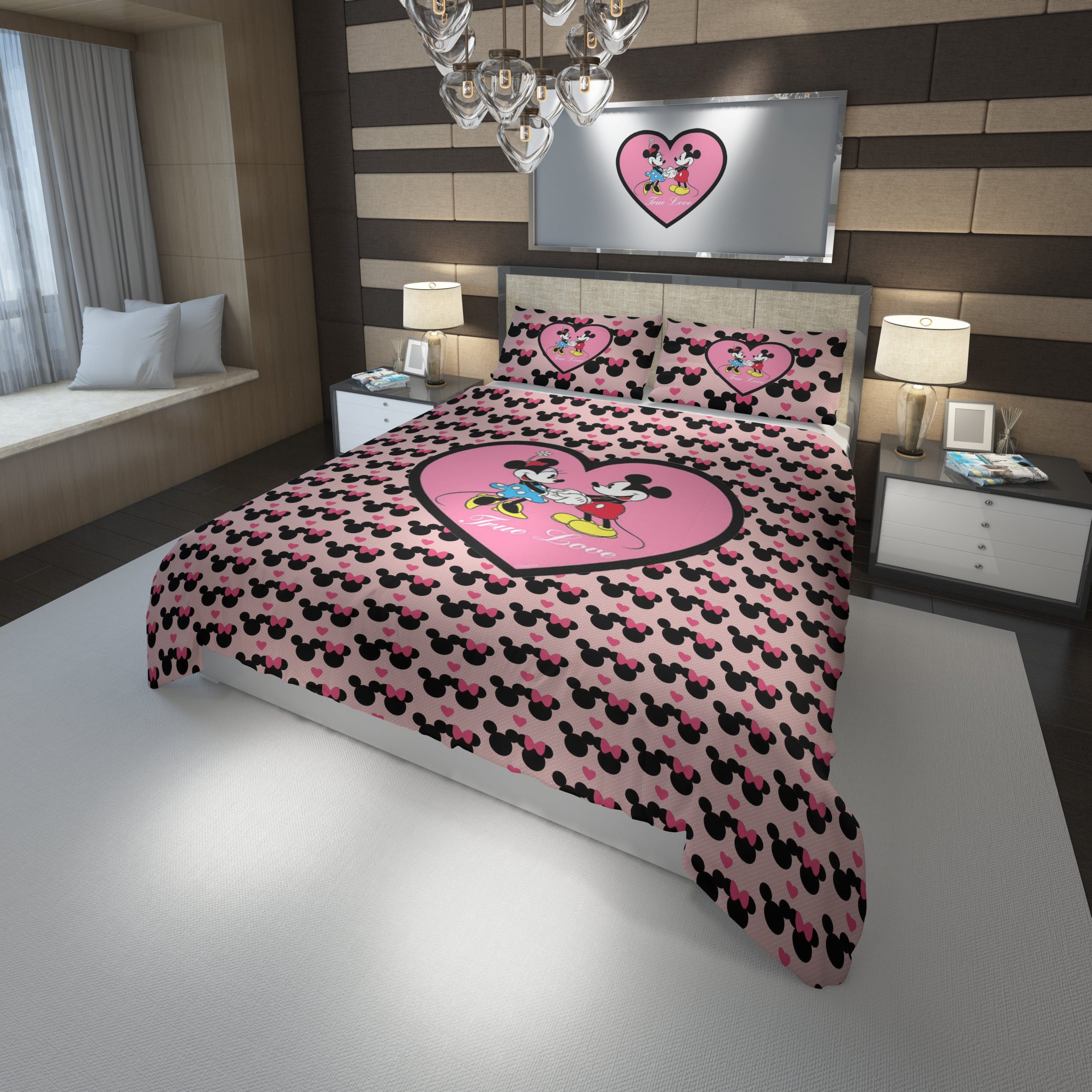Disney Mickey And Minnie 2 Duvet Cover and Pillowcase Set Bedding Set Disney Mickey And Minnie 2 Duvet Cover and Pillowcase Set Bedding Set