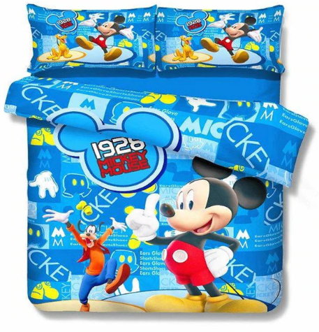 Disney Mickey Mouse 2 Duvet Cover and Pillowcase Set Bedding Set 219 Disney Mickey Mouse 2 Duvet Cover and Pillowcase Set Bedding Set 219