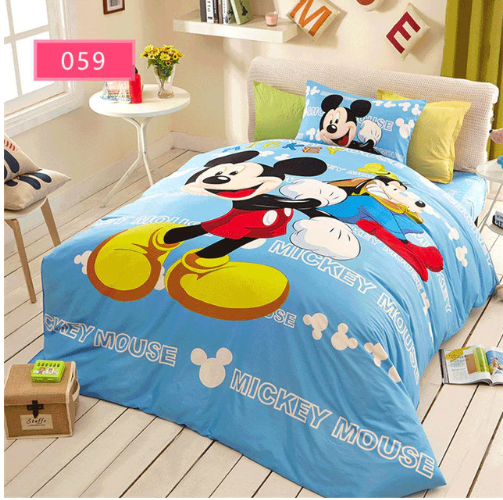 Disney Mickey Mouse 2 Duvet Cover and Pillowcase Set Bedding Set 256 Disney Mickey Mouse 2 Duvet Cover and Pillowcase Set Bedding Set 256
