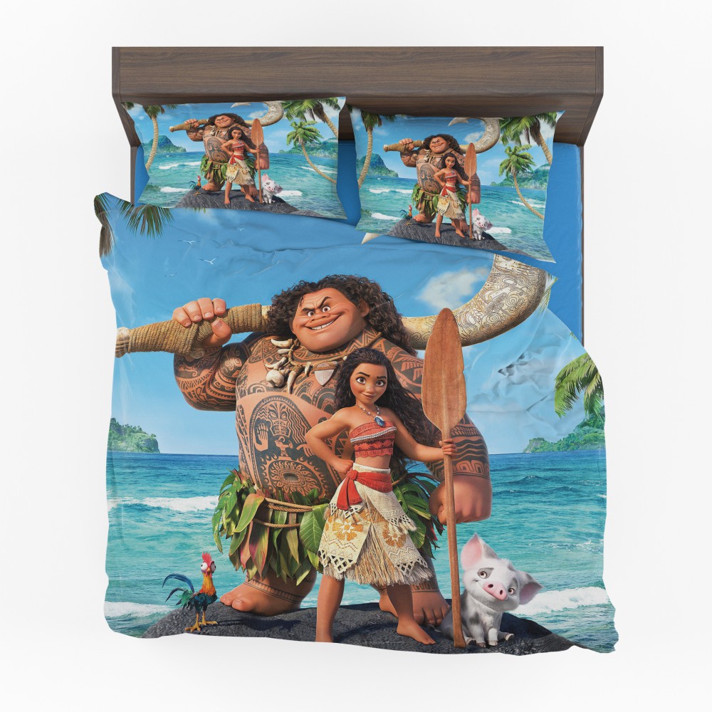 Disney Moana Princess and Maui Movie Theme Comforter Set Disney Moana Princess and Maui Movie Theme Comforter Set