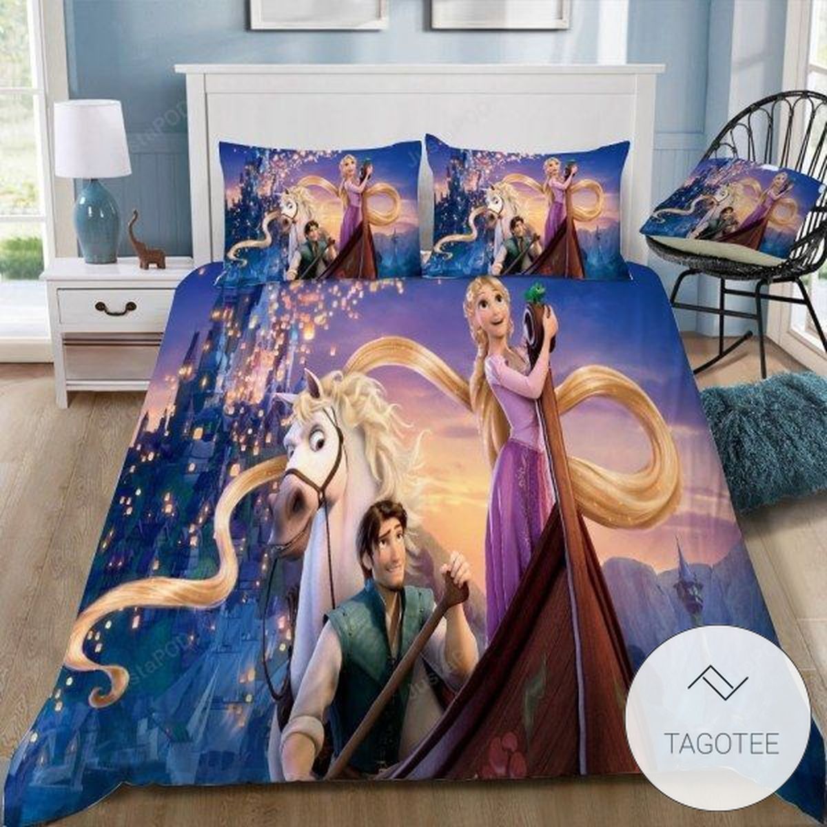 Disney Movie Tangled Bedding Set (Duvet Cover & Pillow Cases) Disney Movie Tangled Bedding Set (Duvet Cover & Pillow Cases)