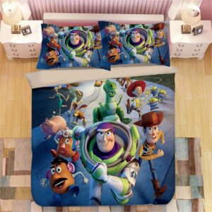 Disney Toy Story Sherif Woody Buzz Lightyear 221 Duvet Cover and Pillowcase Set Bedding Set