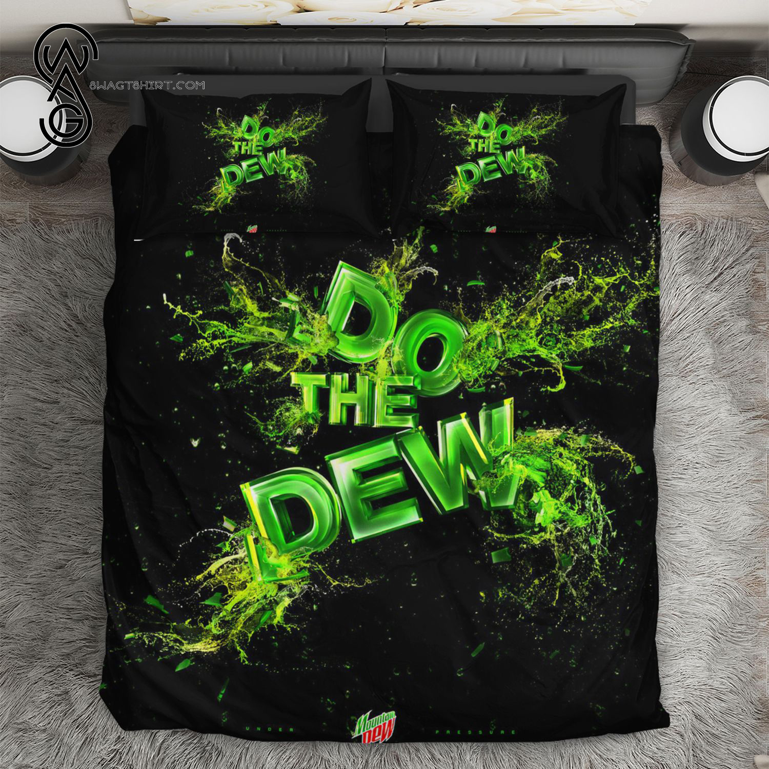 Do The Dew Code Red Mountain Dew Full Print Bedding Set Do The Dew Code Red Mountain Dew Full Print Bedding Set