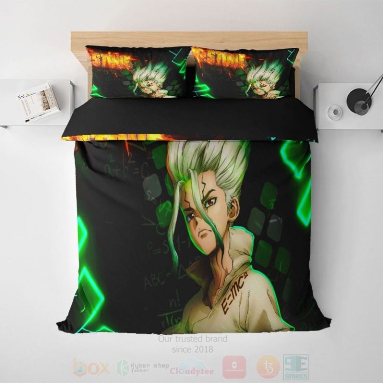 Dr.-Stone-Senku-Ishigami-Formulas-Embossed-Anime-Bedding-Set-1