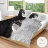 Dragon And Wolf Black And White Bedding Set