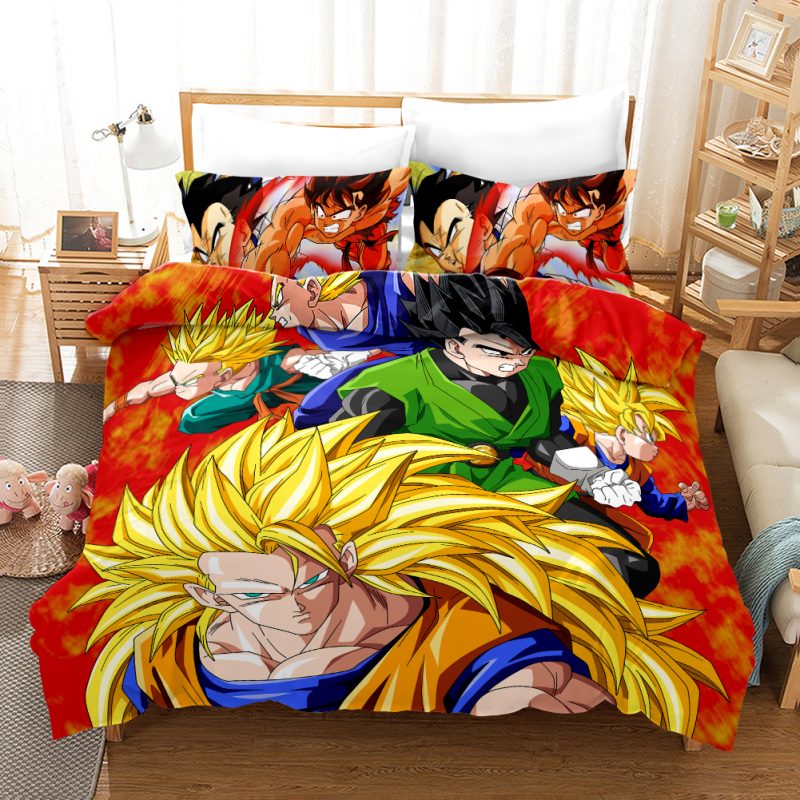 Dragon Ball 3 Duvet Cover and Pillowcase Set Bedding Set Dragon Ball 3 Duvet Cover and Pillowcase Set Bedding Set