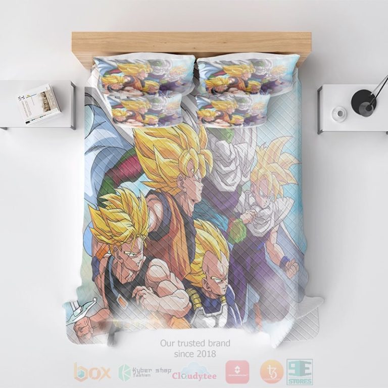 Dragon-Ball-Goku-Super-Saiyan-Team-Classic-Sky-Bedding-Set-2