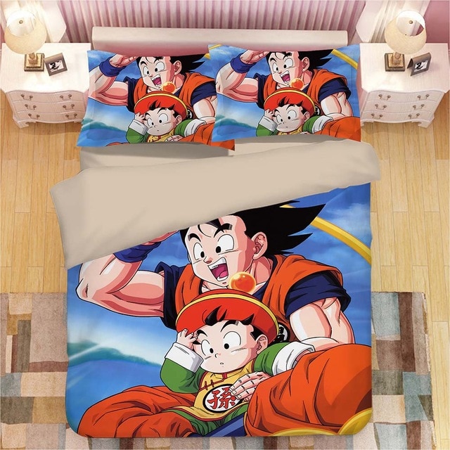 Dragon Ball Son Goku Vegeta 2217 Duvet Cover and Pillowcase Set Bedding Set Dragon Ball Son Goku Vegeta 2217 Duvet Cover and Pillowcase Set Bedding Set