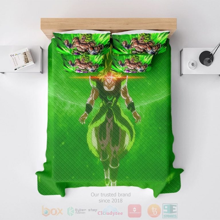 Dragon-Ball-Super-Broly-Green-Universe-Embossed-Bedding-Set-2