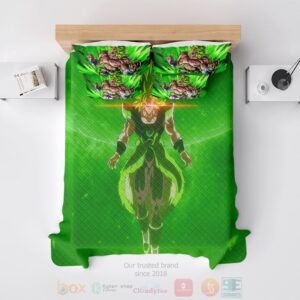 Dragon Ball Super Broly Green Universe Embossed Bedding Set