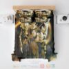 Dragon Ball Team Goku Ready To Fight Embossed Down Bedding Set
