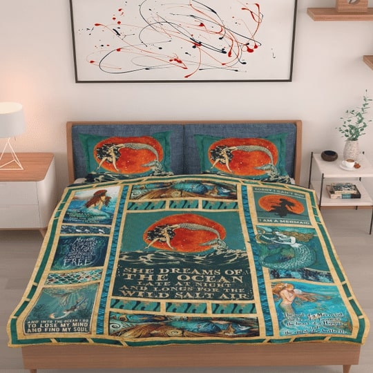 Dream About The Ocean Mermaid All Over Printed Bedding Set Dream About The Ocean Mermaid All Over Printed Bedding Set