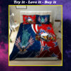 Eagles Patriotism And American Flag Full Printing Bedding Set