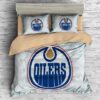 Edmonton Oilers Duvet Cover and Pillowcase Set Bedding Set