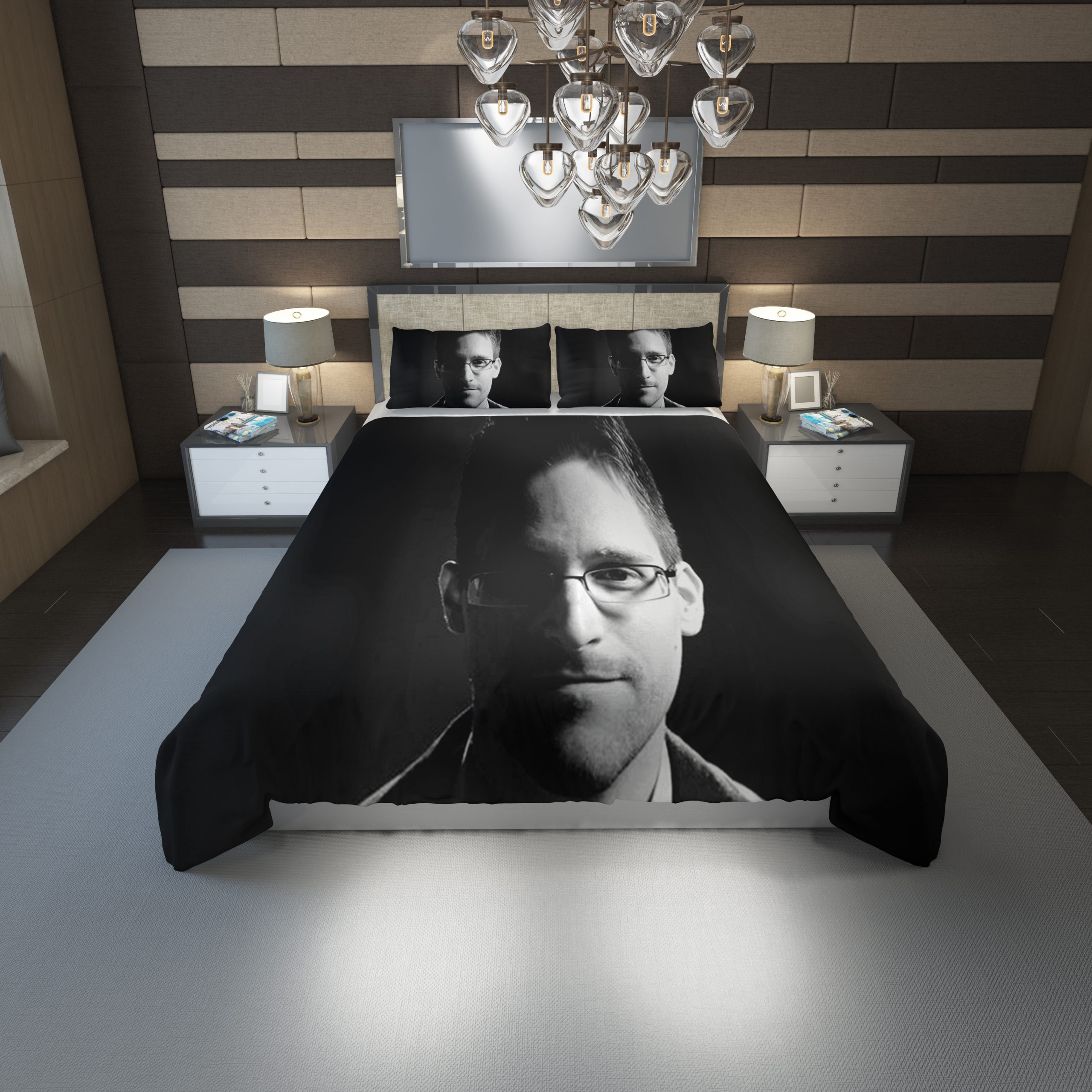 Edward Snowden Duvet Cover and Pillowcase Set Bedding Set 1213 Edward Snowden Duvet Cover and Pillowcase Set Bedding Set 1213