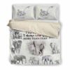 Elephant I Always Love You More Than That Quilt Bedding Set
