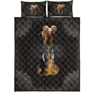 Elephant Water Reflection All Over Print Bedding Set