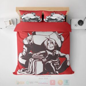 Elric Brothers Sketch Fullmetal Alchemist Anime Bedding Set