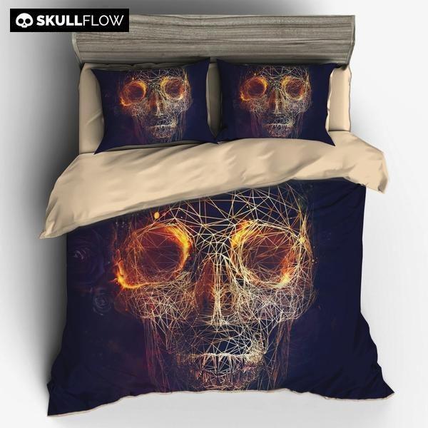 Ethereal Geometric Brain Duvet Cover and Pillowcase Set Bedding Set Ethereal Geometric Brain Duvet Cover and Pillowcase Set Bedding Set