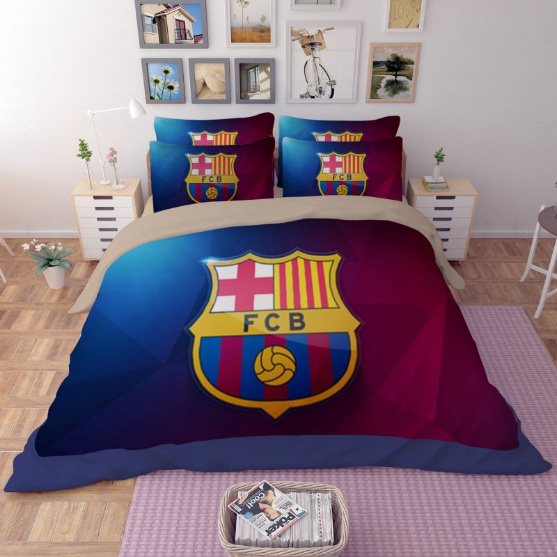 FC Barcelona Duvet Cover and Pillowcase Set Bedding Set 948 FC Barcelona Duvet Cover and Pillowcase Set Bedding Set 948