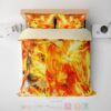 Fairy Tail Natsu Dragon Fire Embossed Anime Bedding Set