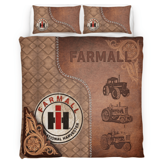 Farmall-International-Harvester-Pattern-Fabric-Bedding-Set-1