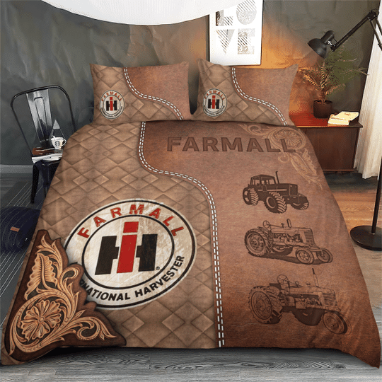 Farmall-International-Harvester-Pattern-Fabric-Bedding-Set-2