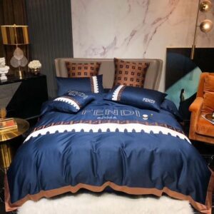 Fendi Blue Style Bedding Set
