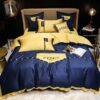 Fendi Blue Yellow Style Bedding Set
