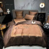 Fendi Roma Brown Symbol Full Print Bedding Set