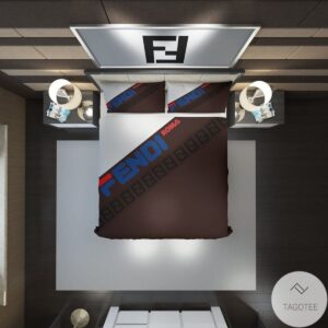 Fendi Roma Logo Bedding Set