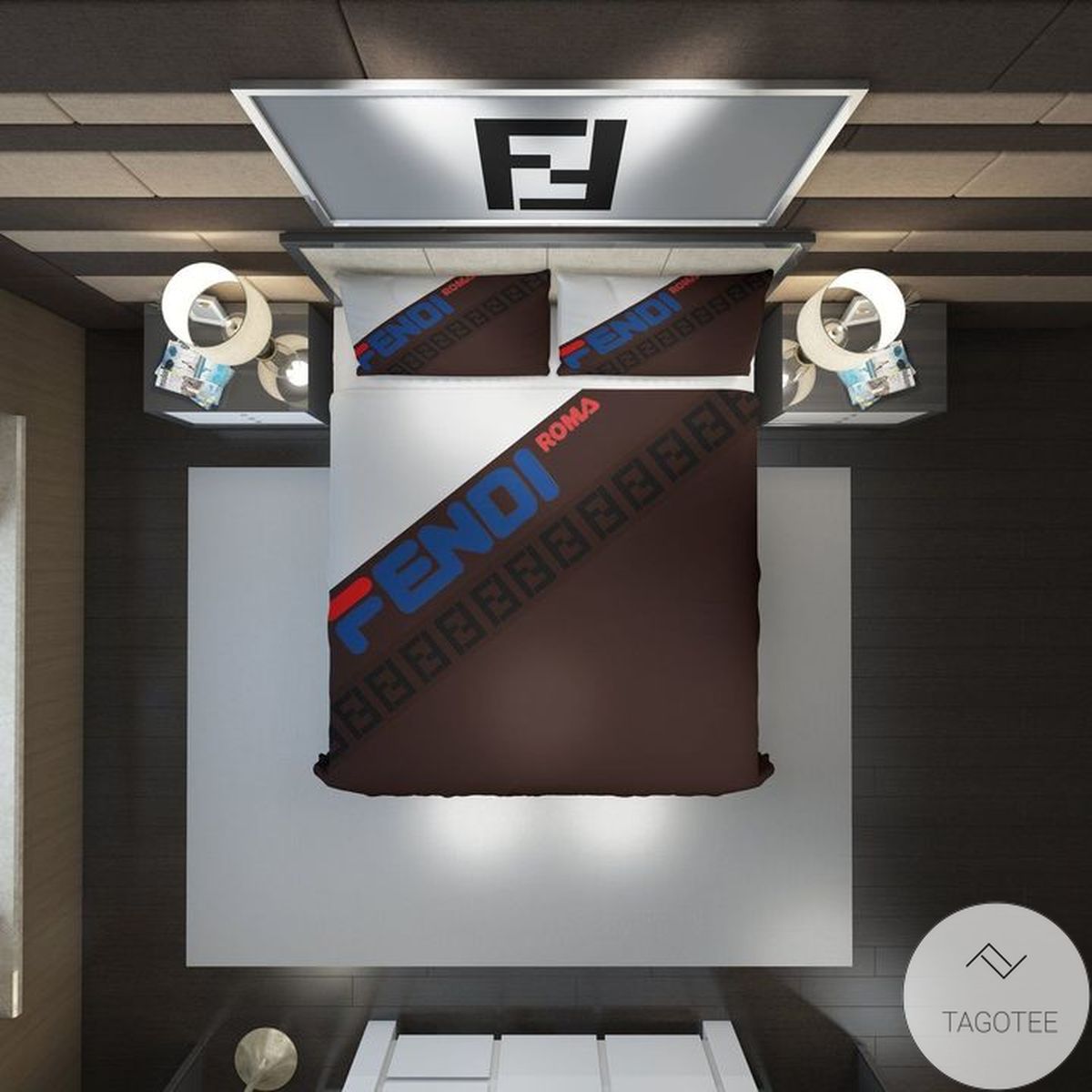 Fendi Roma Logo Bedding Set Fendi Roma Logo Bedding Set