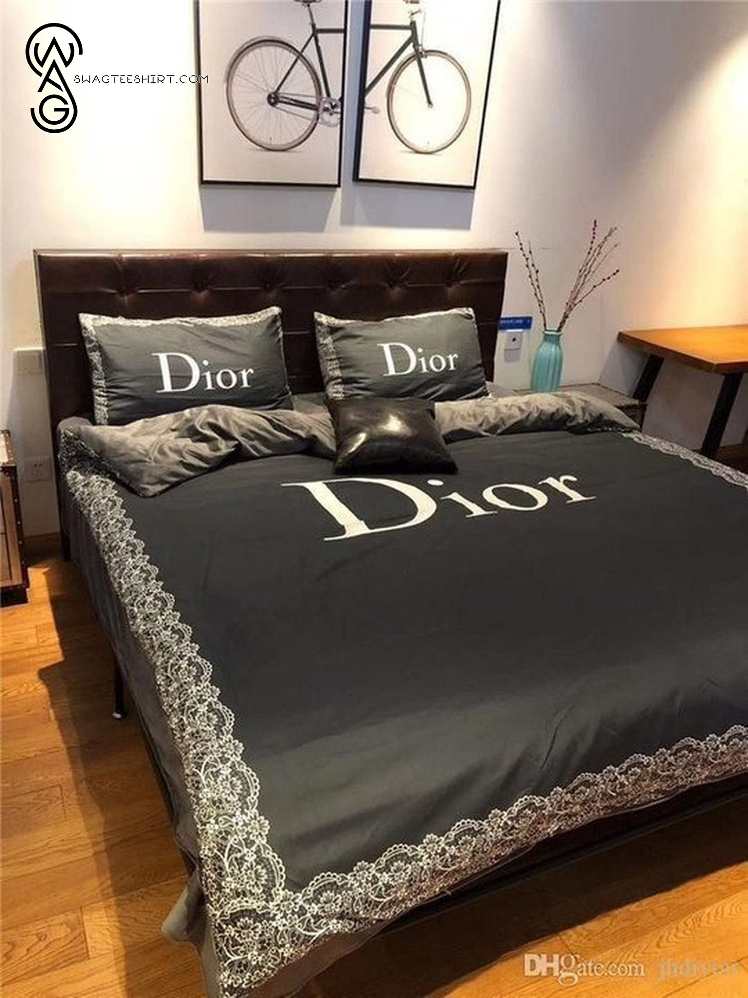 Fendi Roma Yellow Navy Logo All Over Print Bedding Set Fendi Roma Yellow Navy Logo All Over Print Bedding Set