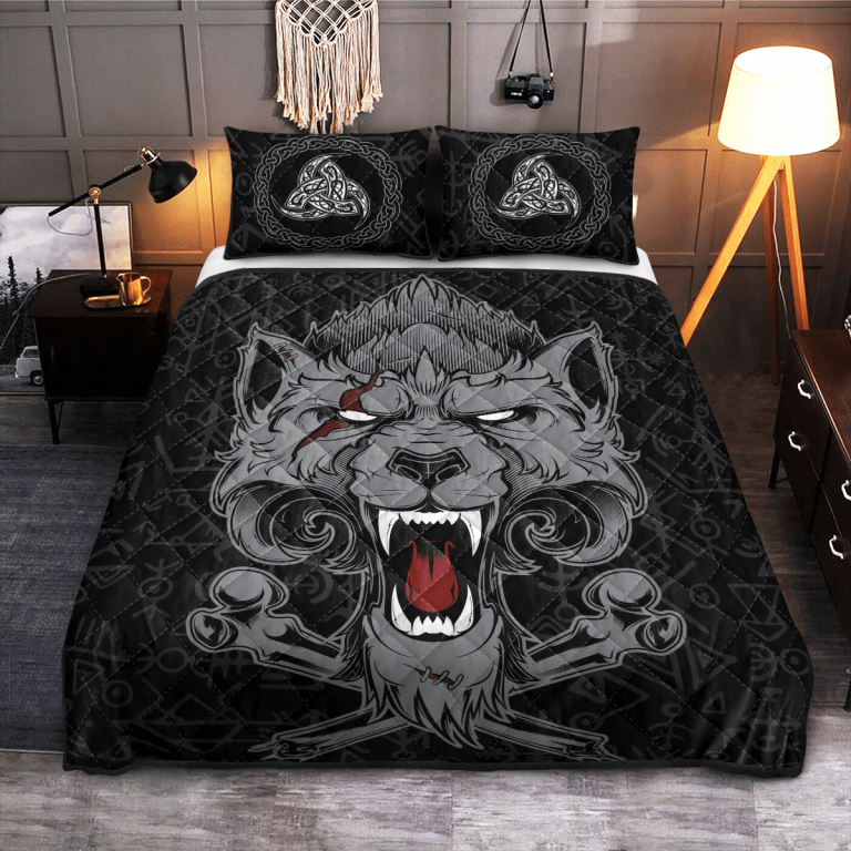 Fenrir-Trinity-Symbol-Quilt-Bedding-Set-1