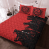 Fenrir Viking Black Red Quilt Bedding Set