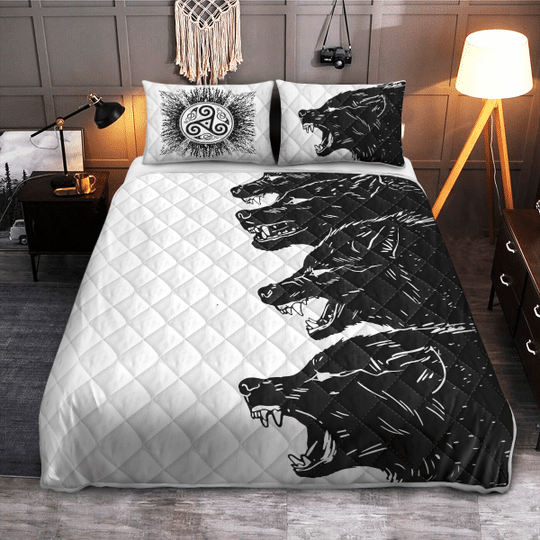 Fenrir Viking Quilt Bedding Set Fenrir Viking Quilt Bedding Set
