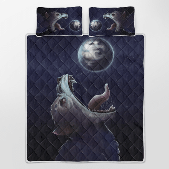 Fenrir-Wolf-Trying-To-Swallow-The-Moon-Viking-Quilt-Bedding-Set-1