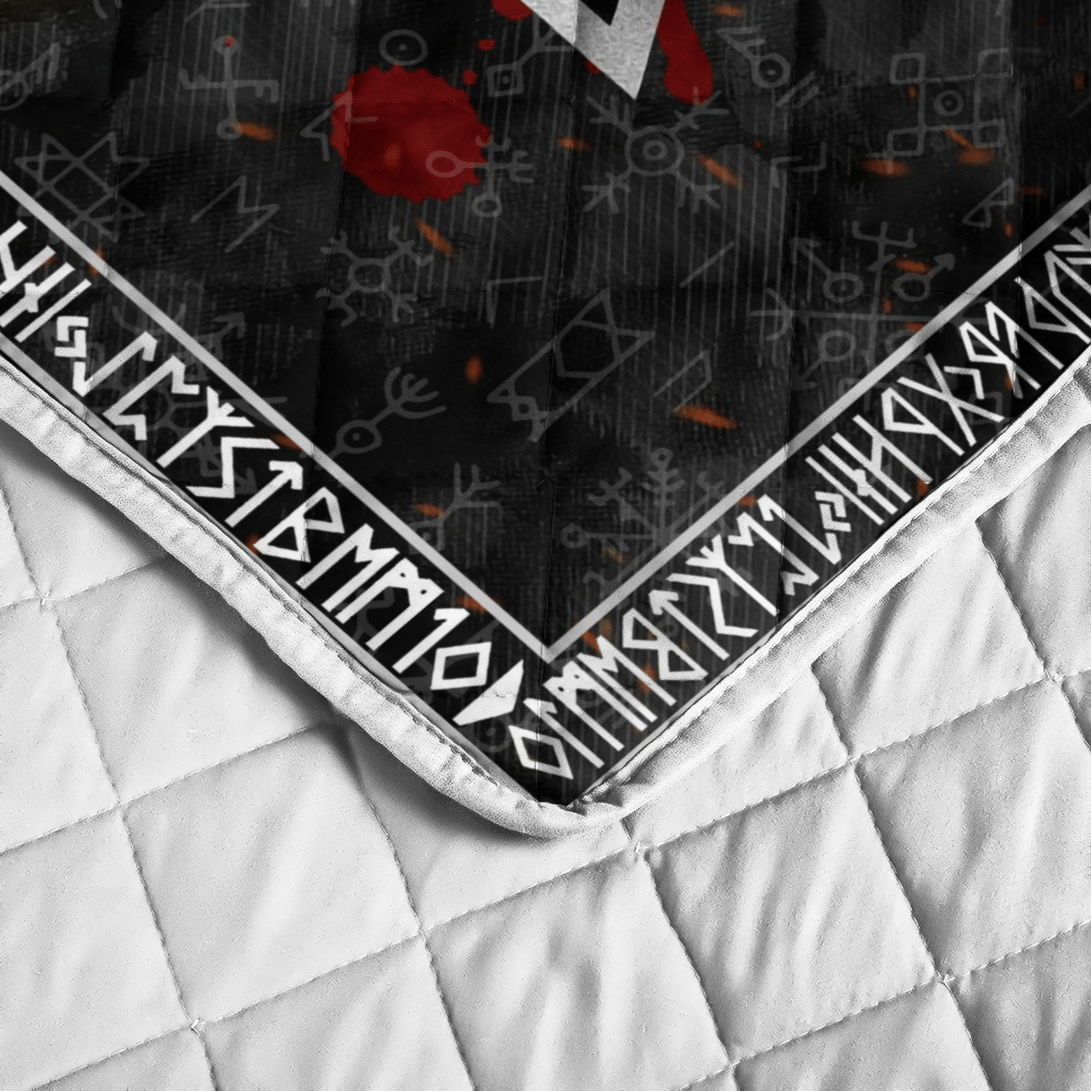 Fenrir Wolf Valknut Quilt Bedding Set Fenrir Wolf Valknut Quilt Bedding Set