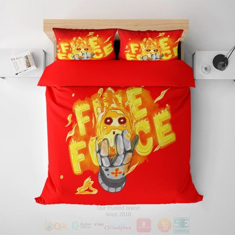 Fire-Force-Iron-Owls-Modern-Pattern-Stitched-Bedding-Set-1