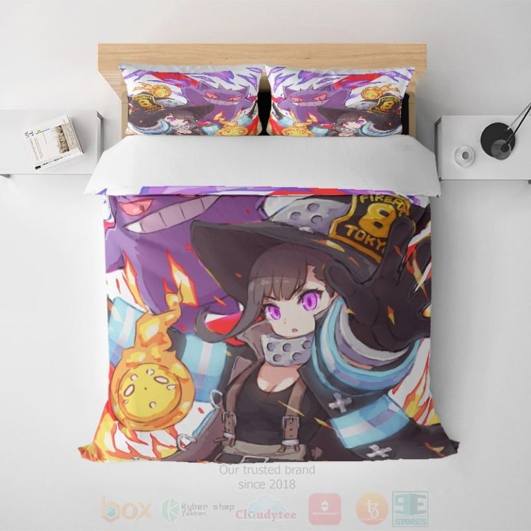 Fire-Force-Maki-Oze-Premium-Color-Brushed-Bedding-Set-1