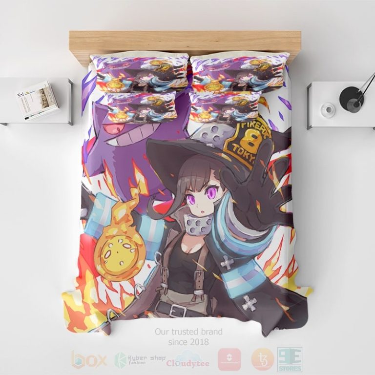 Fire-Force-Maki-Oze-Premium-Color-Brushed-Bedding-Set-2