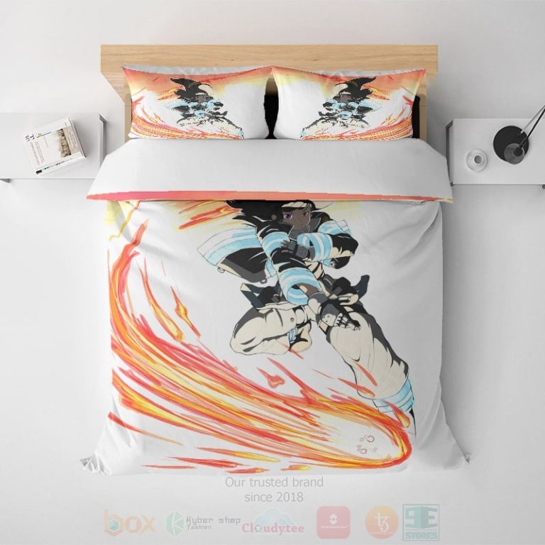 Fire-Force-Oze-Maki-Modern-Stitched-Sleek-Bedding-Set-1