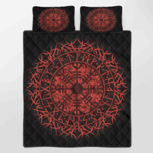 Fire Vegvisir Quilt Bedding Set