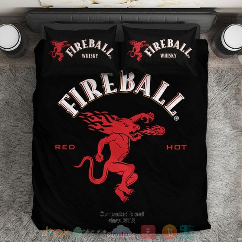 Fireball Whisky Black Bedding Set Fireball Whisky Black Bedding Set