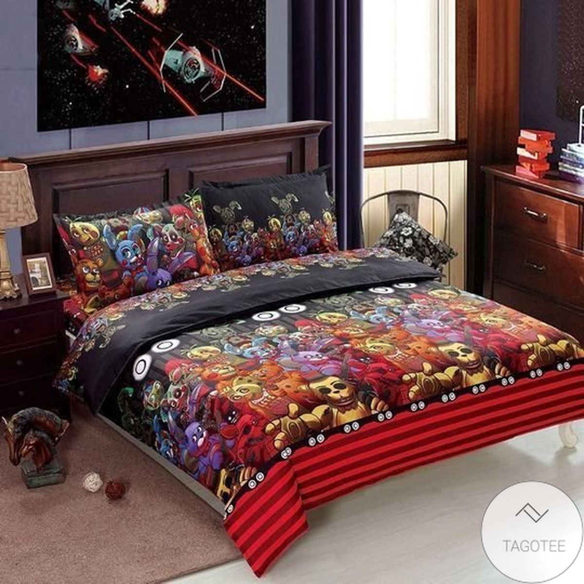Five Nights At Freddy’S Colorful Bedding Set Five Nights At Freddy’S Colorful Bedding Set