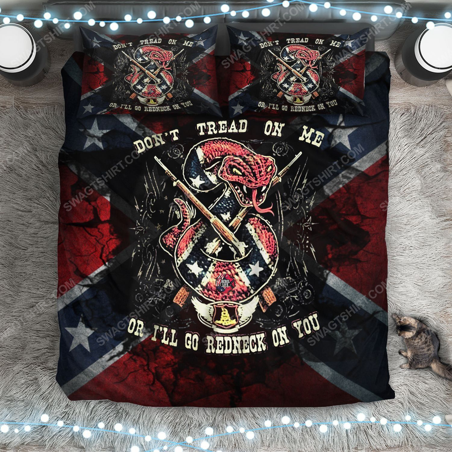 Flags Of The Confederate States Of America Don’T Tread On Me Bedding Set Flags Of The Confederate States Of America Don’T Tread On Me Bedding Set