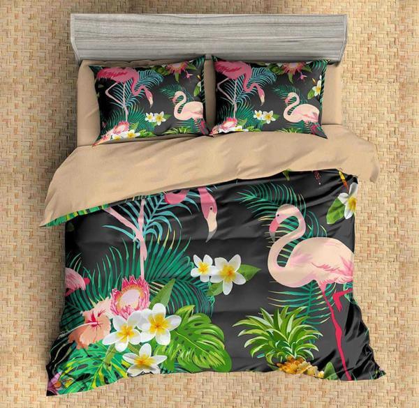 Flamingo 2 Duvet Cover and Pillowcase Set Bedding Set Flamingo 2 Duvet Cover and Pillowcase Set Bedding Set