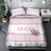 Floral Gucci Monogram Classic All Over Print Bedding Set