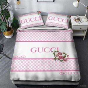 Floral Gucci Monogram Classic All Over Print Bedding Set